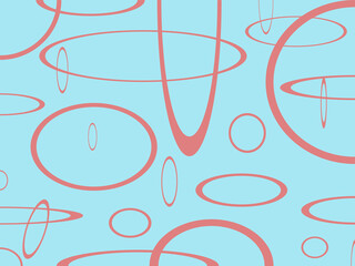 Vector abstract background image, math rate, pink circle, blue background