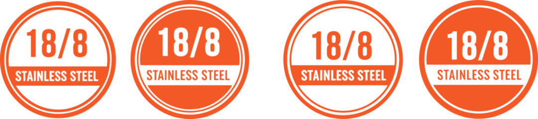 Orange circles with white text stainless steel, orange, white, circles, text, stainless steel, graphic, design, symbol, emblem, logo, branding, material, composition, information, label, mark, icon, g