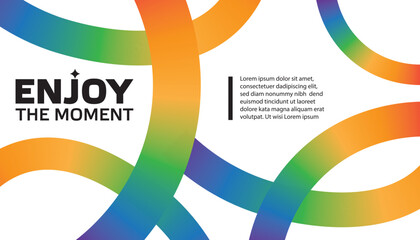 Abstract Musik Festival colorful gradient wave creative design templates