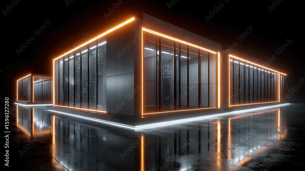 Aufkleber future data center tech interconnection computing infrastructure