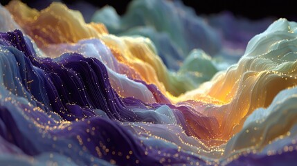 Emotion-aware digital canvases displaying dynamic abstract art generated from biometric emotional wave pattern