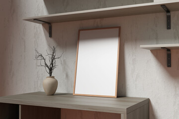 Minimalist Art Frame Mockup for showcasing your design to clients