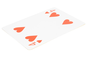 card gambling on white game luck four hearts
