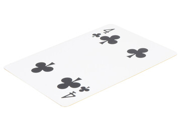 card gambling on white game luck four clubs