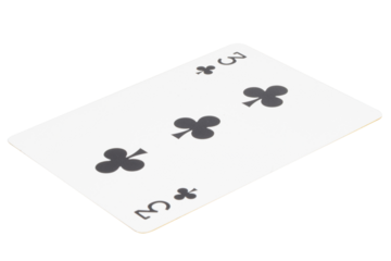 card gambling on white game luck three clubs