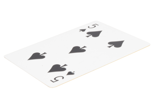 card gambling on white game luck five spades