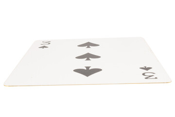 card gambling on white game luck three spades