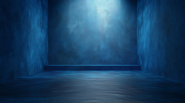 Plush Blue Velvet Display Base - Premium Showcase A deep blue velvet pedestal that adds opulence to any product photography.