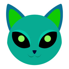 Obraz premium cat with green eyes