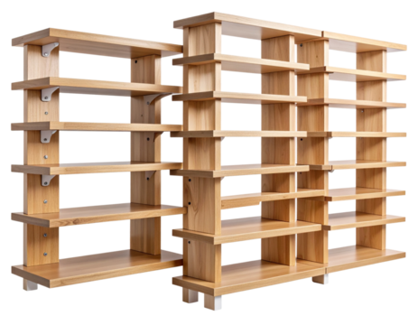 Minimalist Wall-Mounted Cat Tree Shelves, isolated on transparent background PNG