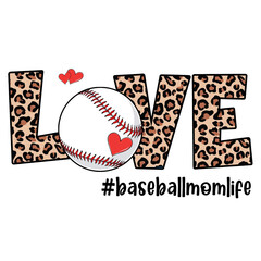 Baseball and Softball Mom Sublimation Bundle | Leopard Print Sport Quotes for Summer Shirts and Mugs

