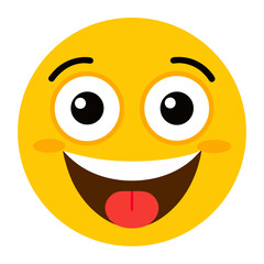 Fototapeta premium smiley face on white