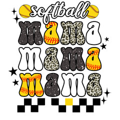 Baseball and Softball Mom Sublimation Bundle | Leopard Print Sport Quotes for Summer Shirts and Mugs

