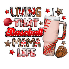 Baseball and Softball Mom Sublimation Bundle | Leopard Print Sport Quotes for Summer Shirts and Mugs

