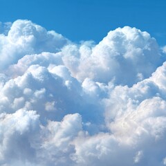 Fluffy Clouds on White Background, Ideal Sky Texture --v 7 Job ID: 9957a5a3-7f14-4d77-9201-2b8a88e6e9ed