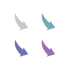 ARROWS FOR GRAPH OR PROJECT SIGN SYMBOL LOGO VECTOR