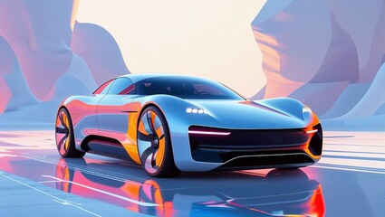 Naklejka premium Zukünftige A1 Luxus Auto