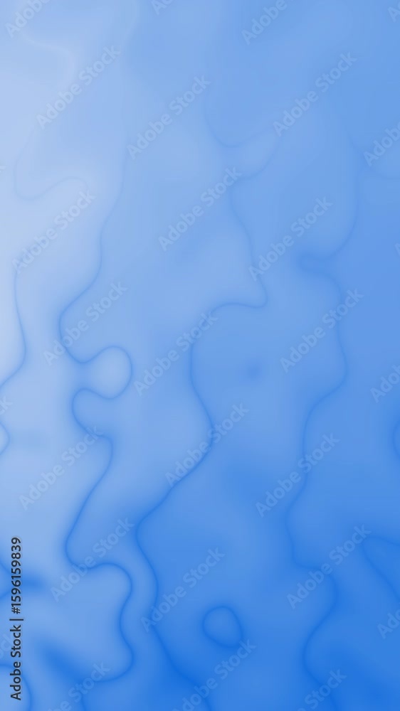 Poster abstract background in shades of blue with blurry, wavy lines creating an atmospheric and calm visua