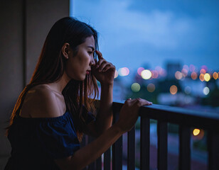  Depressed Person Sitting Alone in Darkness
