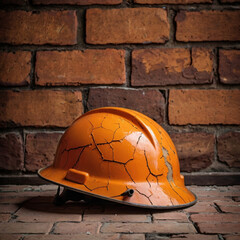 helmet on the wall