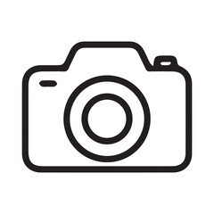 Flat Design Camera Icon Vector