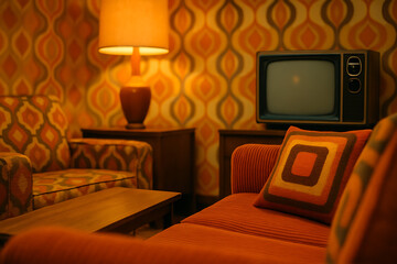 Retro 70s Inspired Living Room