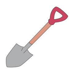 Shovel isolated on white background