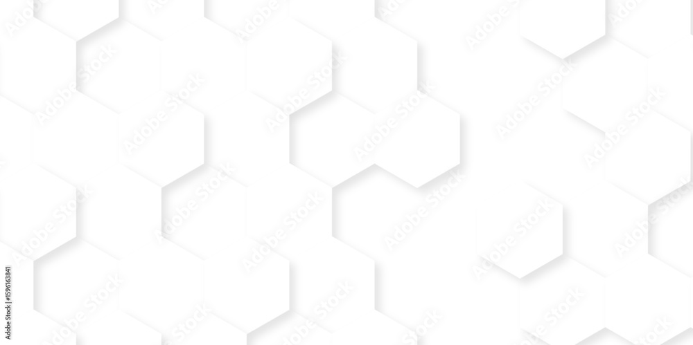 Fototapete background with hexagons . abstract background with lines . white texture background . hexagon abstr