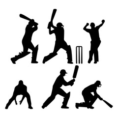 cricket silhouettes
