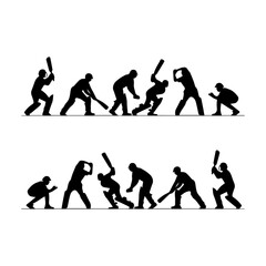 cricket silhouettes