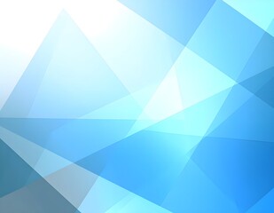 bstract Blue Geometric Polygon Background