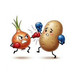 Onion and patatoes generative ai 