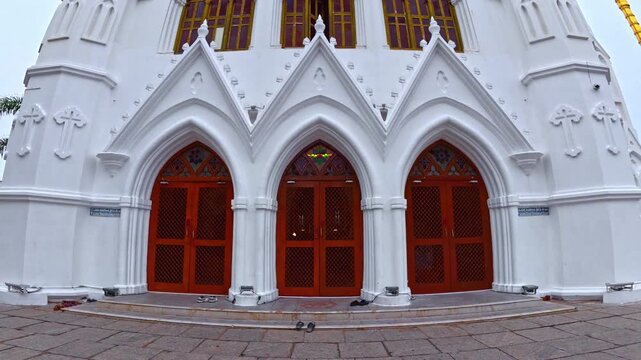 St. Thomas Cathedral Basilica, is a church of Roman Catholic Archdiocese of Madras and Mylapore Church, Chennai, Tamil Nadu india. when it was built by the Portuguese over the tomb of Thomas in 1896.