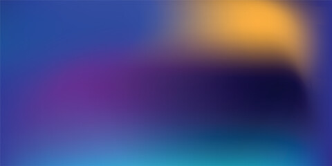 Abstract Gradient Color Pattern With Purple, Blue, and Yellow Blur Effect