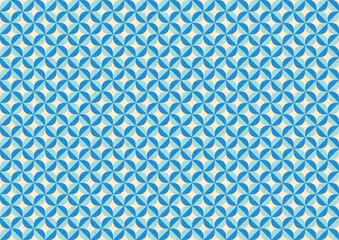 abstract blue geometric seamless pattern background vector design