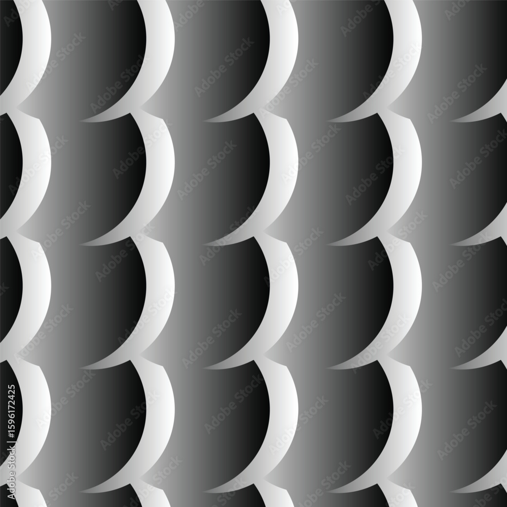 Poster overlapping curved shapes gradient background abstract