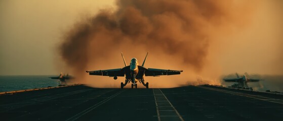  Fighter Jet Prepares For