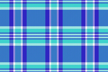 Vibrant teal and blue plaid pattern. Perfect for textile design, website backgrounds, or fashion projects.