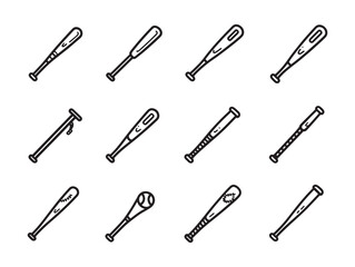 Legendary Hits Start with Baseball Bat Line Art