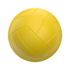 3d volleyball ball icon. Yellow ball. 3d vector render Symbol or emblem football . Vector illustration