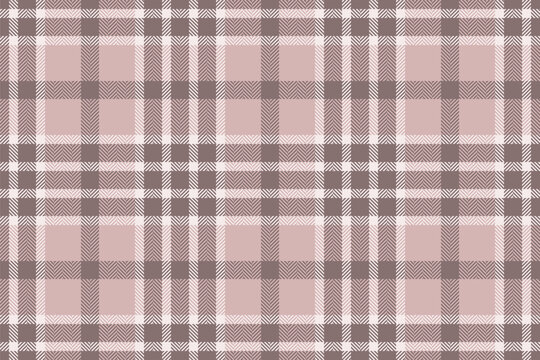 Elegant blush pink and brown herringbone plaid pattern.  Perfect for textile design, fashion, website backgrounds, or stationery.