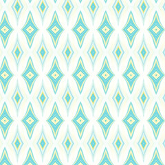 Geometric diamond abstract pattern with soft blue and yellow tones. Ideal for wallpapers, textiles, and prints. Modern, geometric, pattern, minimal, artistic.