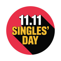 Bold 11.11 Singles’ Day Vector Design.