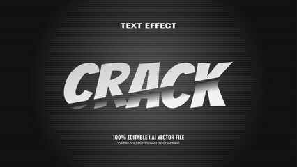 3D Text Effect crack, editable text