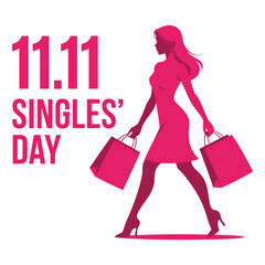 Bold 11.11 Singles’ Day Vector Design.