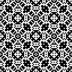 Fototapeta premium Abstract texture for fabric print, card, table cloth, furniture, banner, cover, invitation, decoration, wrapping.Seamless repeating pattern. Black and white color.Carpet pattern texture.