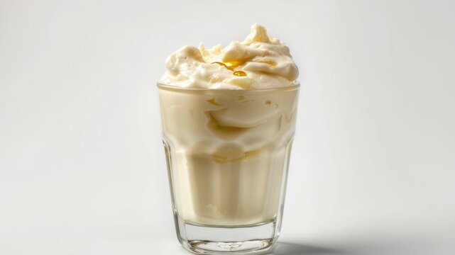 Fresh milkshake served in a tall glass with whipped cream on top, perfect for a hot summer day or a sweet treat anytime