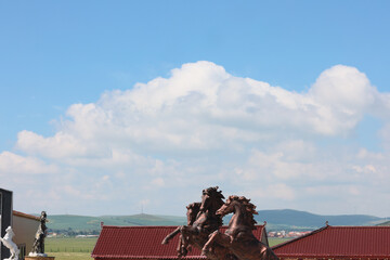 Blue sky and clouds