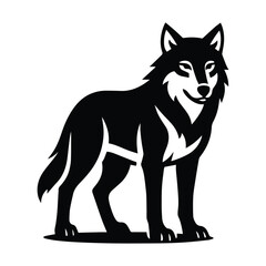 Fototapeta premium wolf black and white