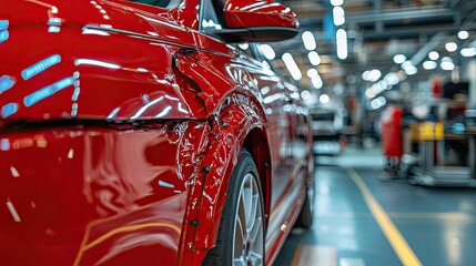 Expert auto body repair services for flawless restoration of dented car fenders at our workshop. 